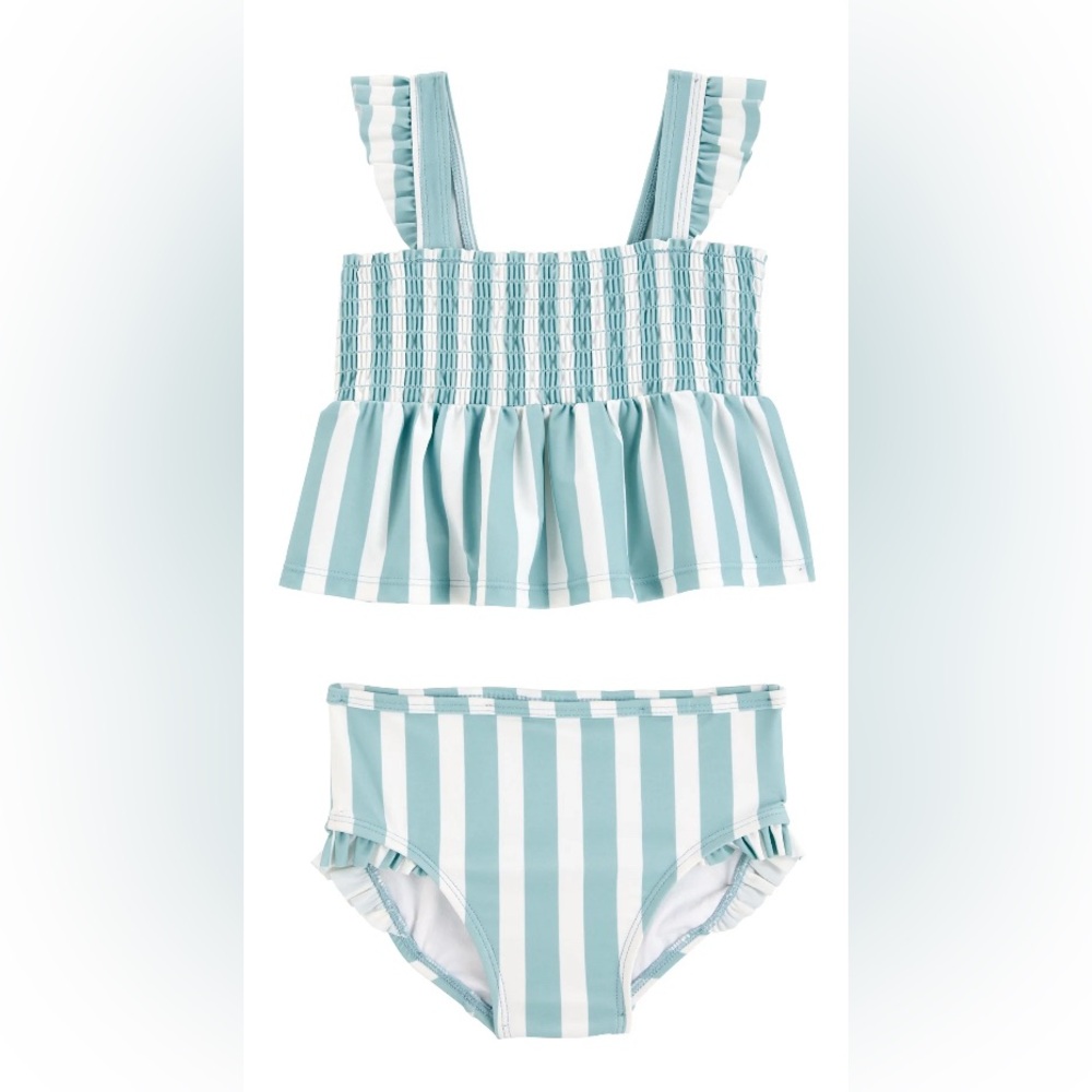Carter’s Child of Mine Baby and Toddler Girl Two-Piece Swimsuit Set Sizes 3T